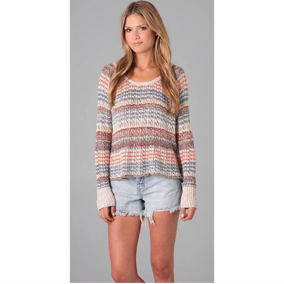 Free People Sweaters - Free People colorful knot long sleeve sweater